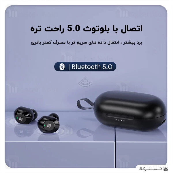 هندزفری بلوتوث دوگوش راک اسپیس Rockspace EB80 TWS Earphone دارای ANC