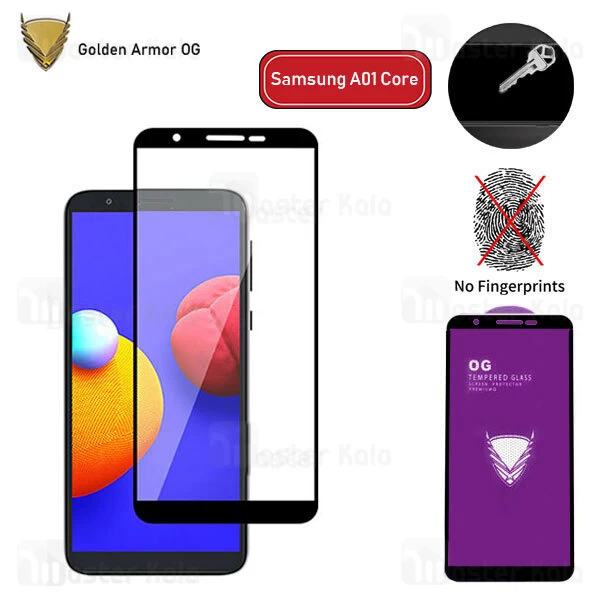 محافظ صفحه شیشه ای تمام صفحه تمام چسب OG سامسونگ Samsung Galaxy A01 Core OG 2.5D Glass