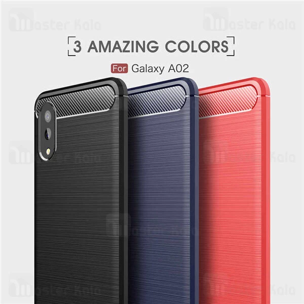 قاب محافظ ژله ای Samsung Galaxy A02 / M02 Fiber Carbon Rugged Armor Case