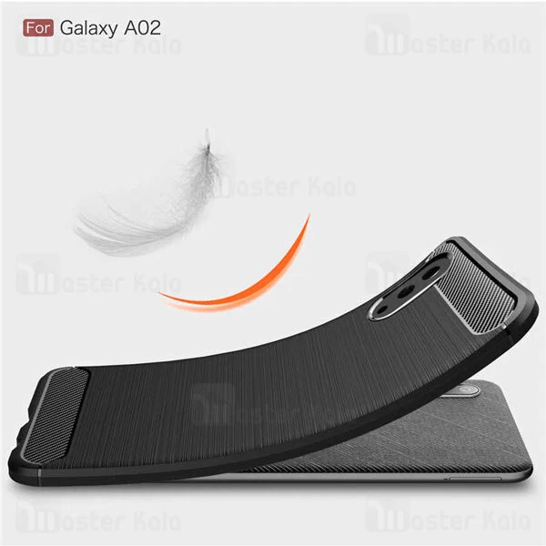 قاب محافظ ژله ای Samsung Galaxy A02 / M02 Fiber Carbon Rugged Armor Case