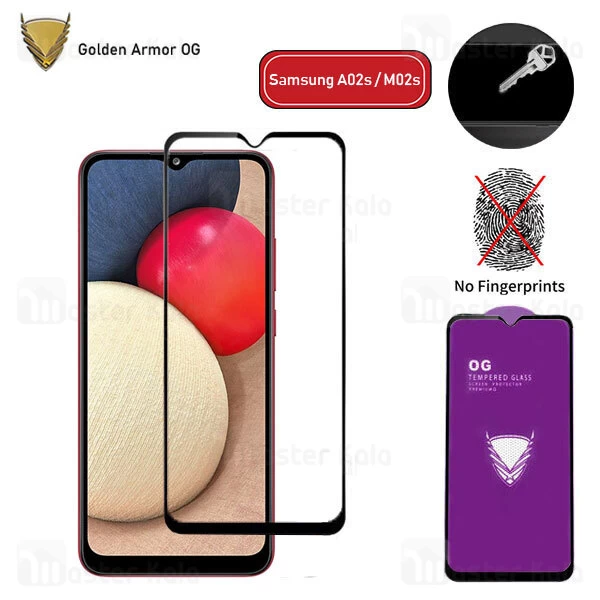 محافظ صفحه شیشه ای تمام صفحه تمام چسب OG سامسونگ Samsung Galaxy A02s / M02s OG 2.5D Glass