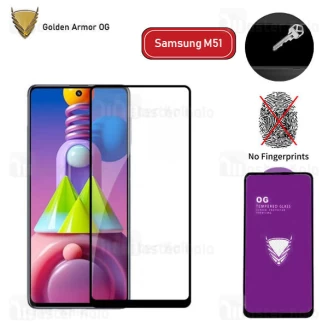 محافظ صفحه شیشه ای تمام صفحه تمام چسب OG سامسونگ Samsung Galaxy M51 OG 2.5D Glass