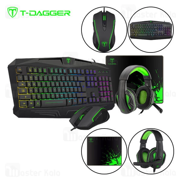 پک گیمینگ T-Dagger Legion T-TGS003 4 in 1 Gaming Combo