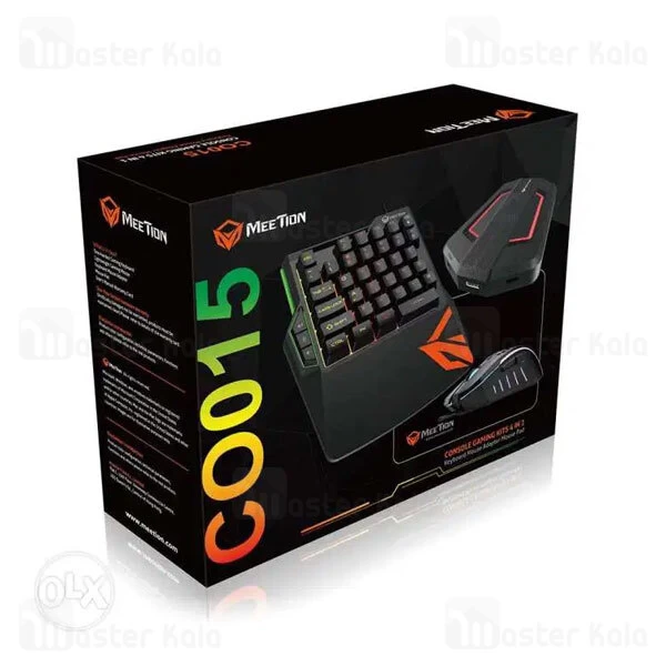پک گیمینگ میشن Meetion CO015 Console Gaming Kits 4 In 1 موس ، کیبورد ، هاب و پد