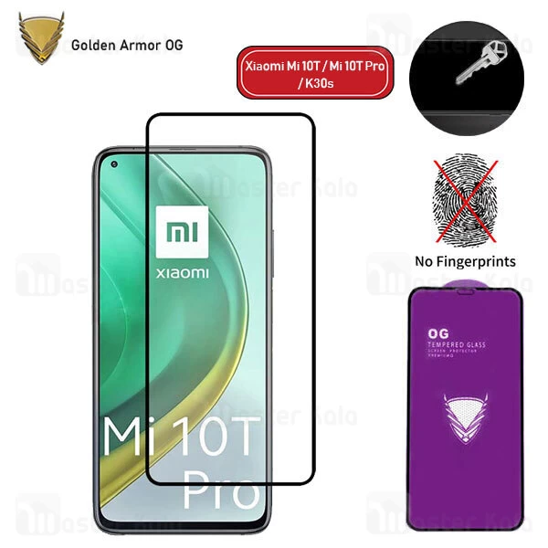 گلس تمام صفحه Xiaomi Mi 10T / 10T Pro / K30S OG Gold Armor 2.5D Full Screen Protector