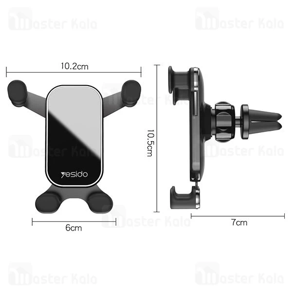 پایه نگهدارنده Yesido C100 Car Air Outlet Clip Phone Holder Navigation Car Mount