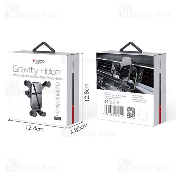 پایه نگهدارنده Yesido C100 Car Air Outlet Clip Phone Holder Navigation Car Mount
