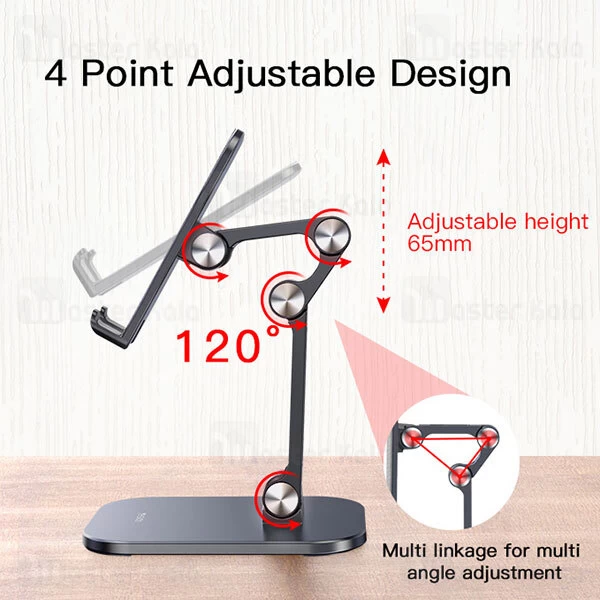 پایه نگهدارنده و هولدر رومیزی Yesido C104 Folding Desktop Smartphone Tablet Stand Holder Adjustable Height