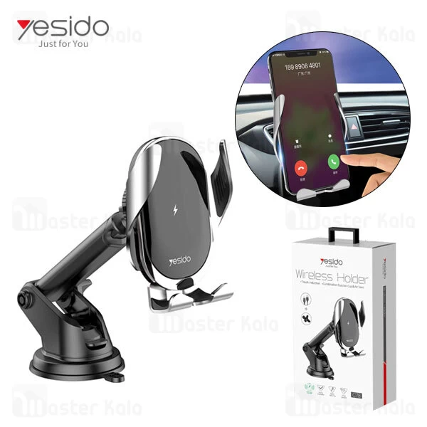 هولدر و شارژر وایرلس چندکاره یسیدو Yesido C78 Wireless Charger Phone Holder توان 15 وات
