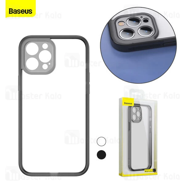 بامپر بیسوس آیفون Apple iPhone 12 Pro Max Baseus Camera Lens Protector Frame Case FRAPIPH67N-01