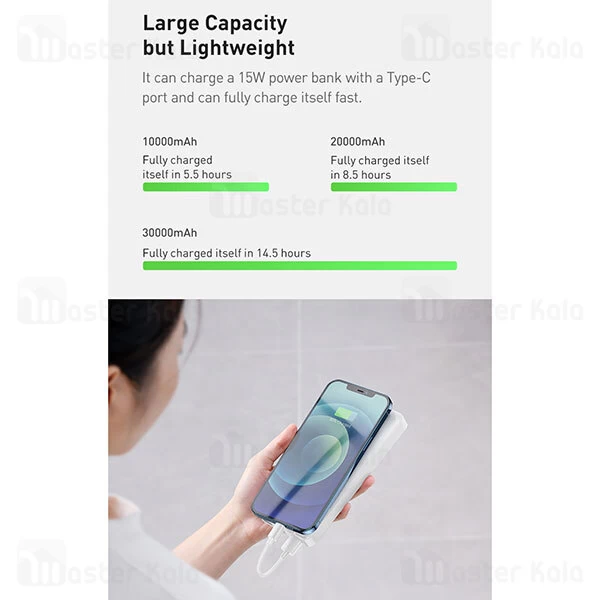 پاوربانک Baseus Bipow Digital Display 20000mAh 15W Power Bank PPBD20 PPDML-J01