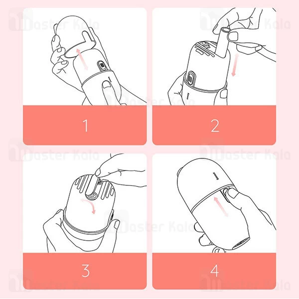 جارو برقی Baseus C2 Desktop Capsule Vacuum Cleaner CRXCQC2A-01 4W 700Pa