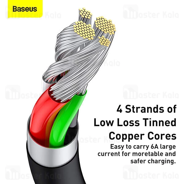 کابل تایپ سی Baseus CATYS-A01 Superior Series Fast Charging Data Cable USB to Type-C 66W 2m