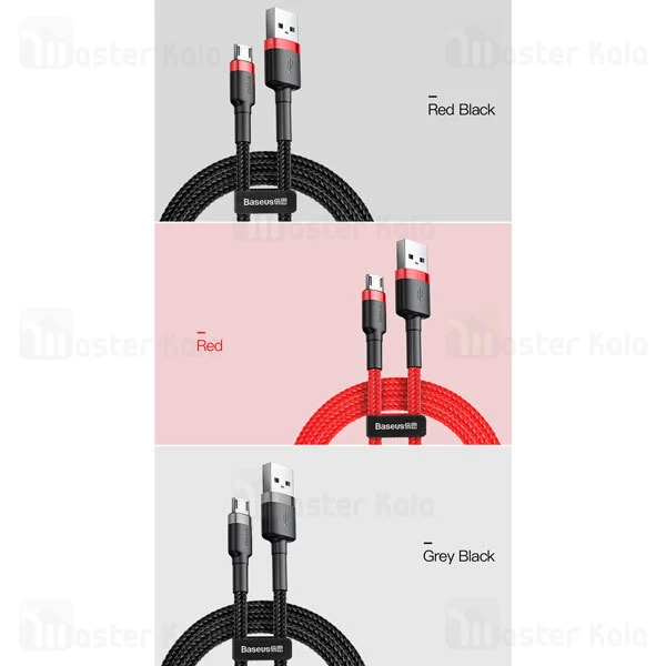 کابل میکرو یو اس بی بیسوس Baseus Cafule Data And Charge توان 2.4 آمپر
