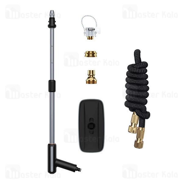 ست نازل و تی شستشوی خودرو Baseus Multifunctional Car Wash Spray Nozzle CRXC01-G01 طول 30 متری