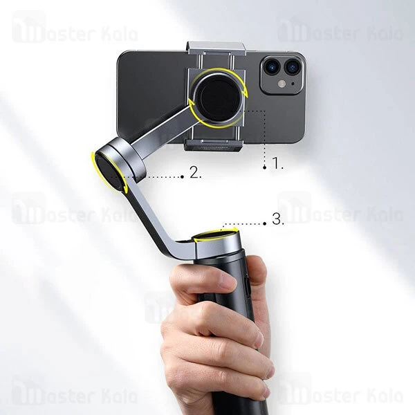 استابلایزر Baseus Control Smartphone Handheld Folding Gimbal Stabilizer BC02 SUYT-D0G