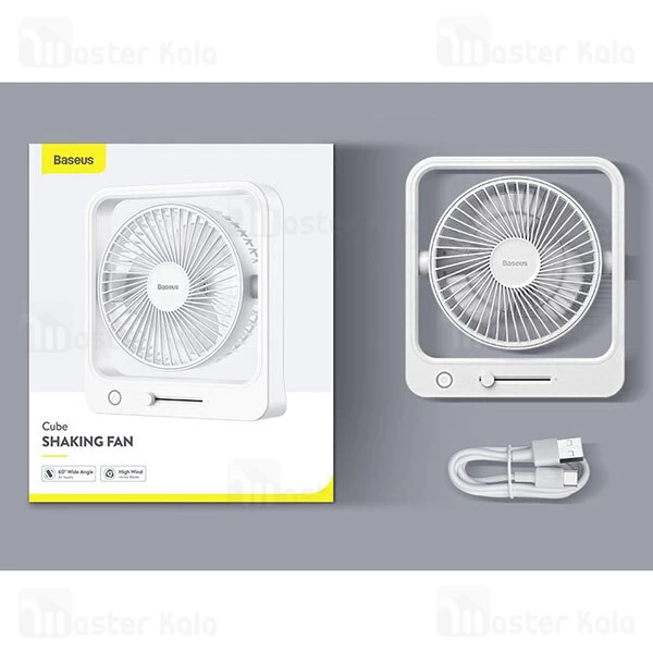 پنکه بیسوس Baseus Cube Shaking Fan 5400mAh CXMF-02