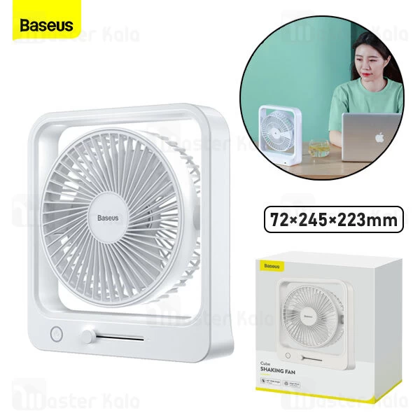 پنکه بیسوس Baseus Cube Shaking Fan 5400mAh CXMF-02