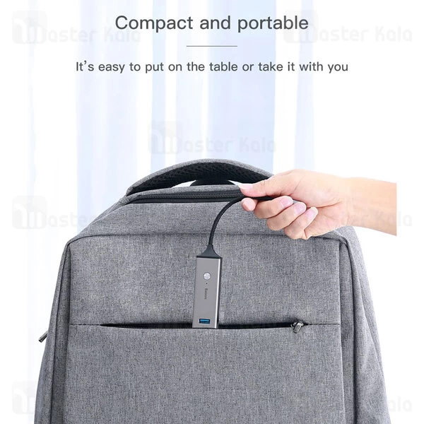 هاب 5 پورت بیسوس Baseus Cube USB to USB3.0 And USB2.0 HUB CAHUB-C0G