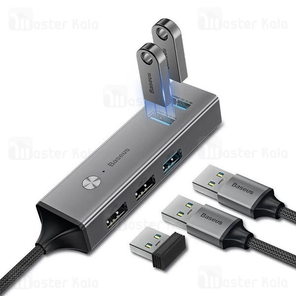 هاب 5 پورت بیسوس Baseus Cube USB to USB3.0 And USB2.0 HUB CAHUB-C0G