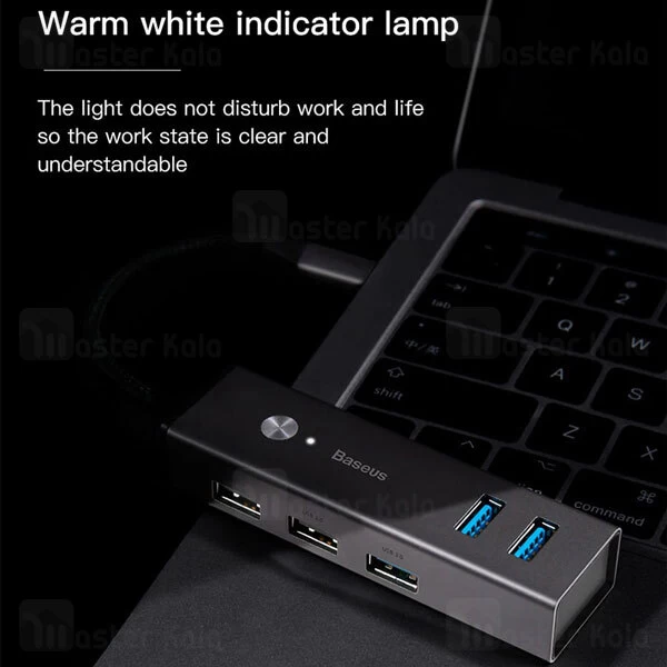 هاب 5 پورت بیسوس Baseus Cube USB to USB3.0 And USB2.0 HUB CAHUB-C0G