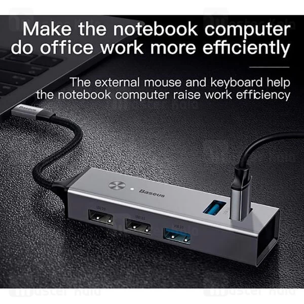 هاب 5 پورت بیسوس Baseus Cube USB to USB3.0 And USB2.0 HUB CAHUB-C0G