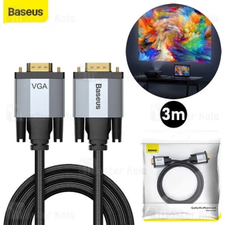 کابل VGA بیسوس Baseus Enjoyment VGA Male To VGA Male CAKSX-V0G به طول 3 متر