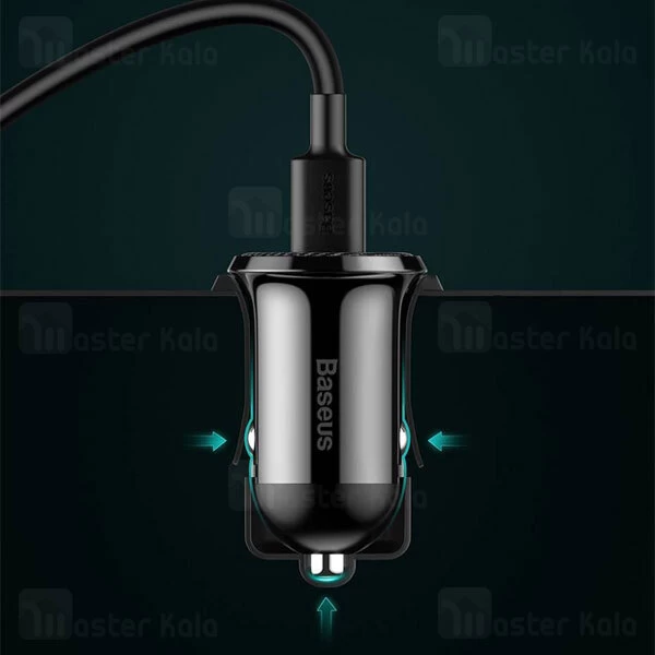 شارژر فندکی بیسوس Baseus Grain Pro Car Charger CCXML-U CCALLP-01 Dual USB 4.8A
