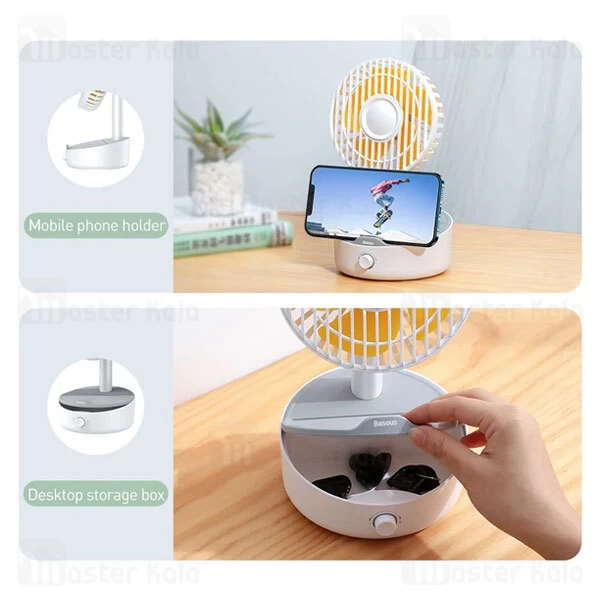 استند و شارژر وایرلس بیسوس Baseus Hermit توان 10 وات دارای پنکه