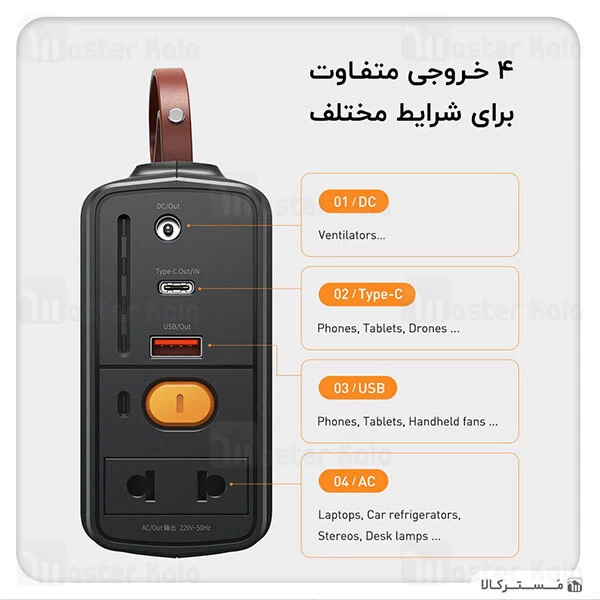 پاوربانک و جامپ استارتر خودرو بیسوس Baseus Reboost Jump Starter CRJS02-A0G توان 100 وات