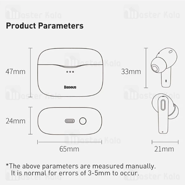 هندزفری بلوتوث Baseus SIMU S2 ANC TWS Bluetooth Earphones NGS2-0G