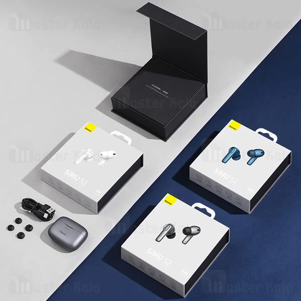هندزفری بلوتوث Baseus SIMU S2 ANC TWS Bluetooth Earphones NGS2-0G