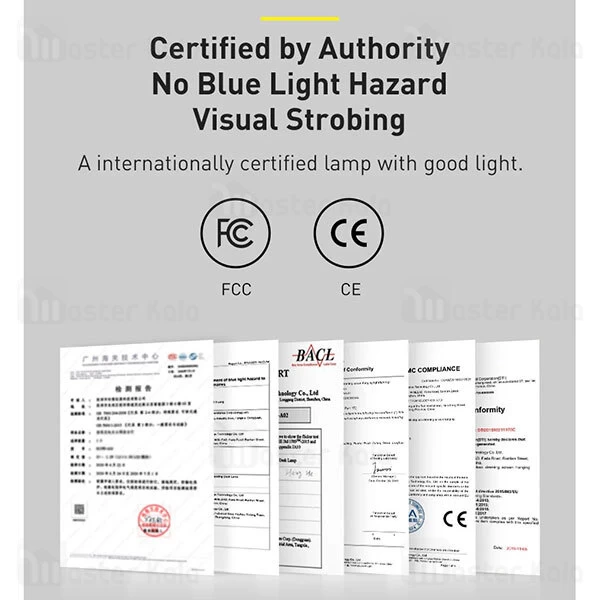 چراغ مطالعه Baseus DGHY-02 Smart Eye Series Full Spectrum Eye-protective Desk Lamp