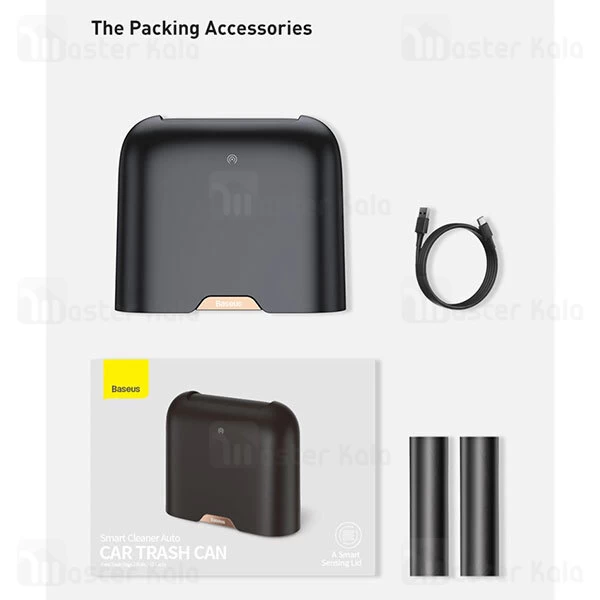 سطل زباله Baseus Vehicle-Mounted Trash Bag Applicable To Smart Cleaner Auto Car Trash Can CRLJT01-01