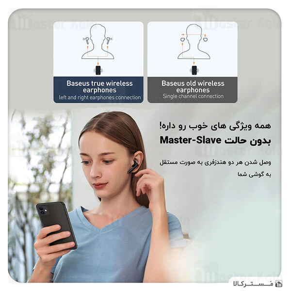 ﻿هندزفری بلوتوث Baseus W05 Encok True Wireless Earphones NGW05-01