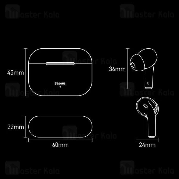 ﻿هندزفری بلوتوث Baseus W3 Encok Hi-Fi True Wireless Earphones NGW3-02