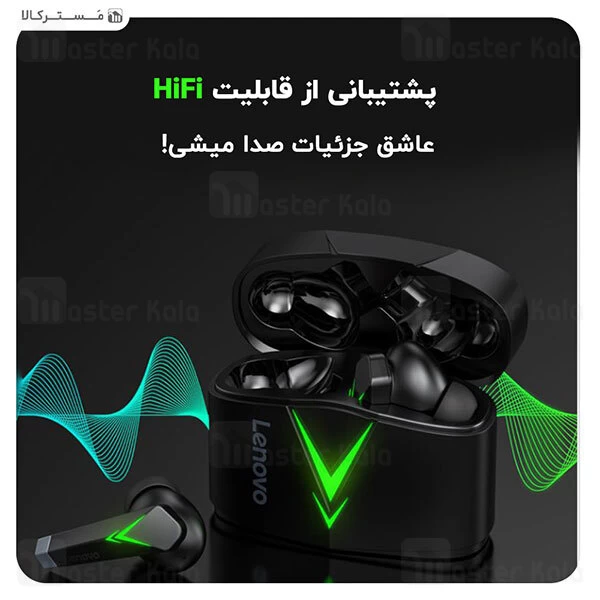 ﻿هندزفری بلوتوث Lenovo Live Pods LP6 True Wireless Bluetooth Earbuds