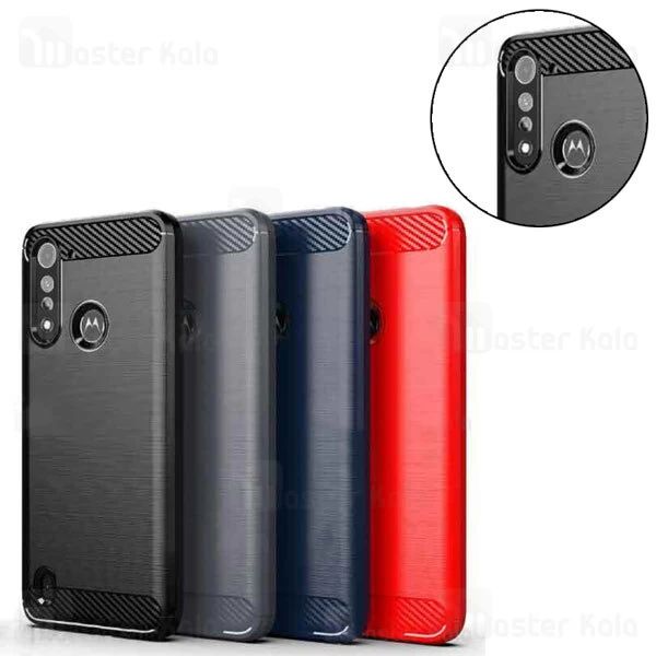 قاب محافظ ژله ای Motorola Moto G8 Power Lite Fiber Carbon Rugged Armor Case