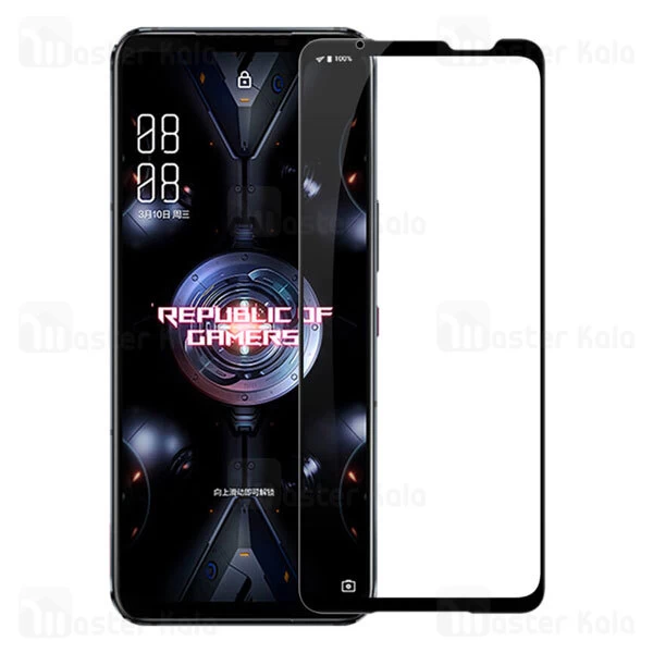 محافظ صفحه نمایش شیشه ای تمام صفحه تمام چسب نیلکین Asus ROG Phone 5 Nillkin CP+ Pro