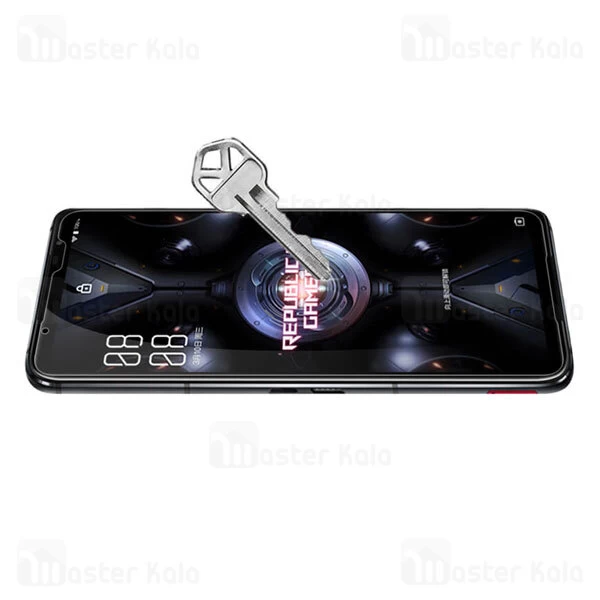 محافظ صفحه نمایش شیشه ای تمام صفحه تمام چسب نیلکین Asus ROG Phone 5 Nillkin CP+ Pro