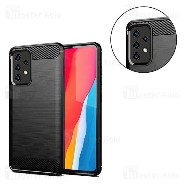 قاب محافظ ژله ای Samsung Galaxy A52 / A52 5G Fiber Carbon Rugged Armor Case