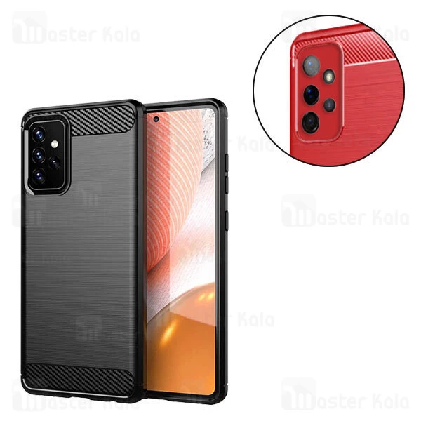 قاب محافظ ژله ای Samsung Galaxy A72 / A72 5G Fiber Carbon Rugged Armor Case