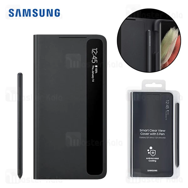 کیف هوشمند Samsung Galaxy S21 Ultra Clear View Cover With S Pen