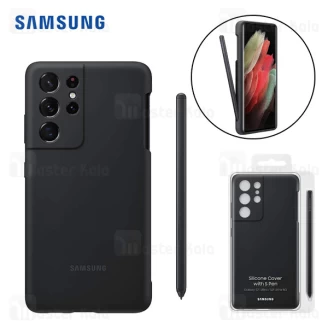 قاب سیلیکونی اصلی سامسونگ Samsung Galaxy S21 Ultra همراه با قلم S Pen