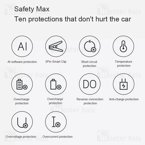 پاوربانک و جامپ استارتر خودور شیائومی Xiaomi 70Mai Midrive PS06 Jump Starter Max 18000mAh