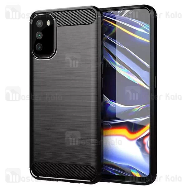 قاب محافظ ژله ای شیائومی Xiaomi Poco M3 Rugged Armor Fiber Carbon