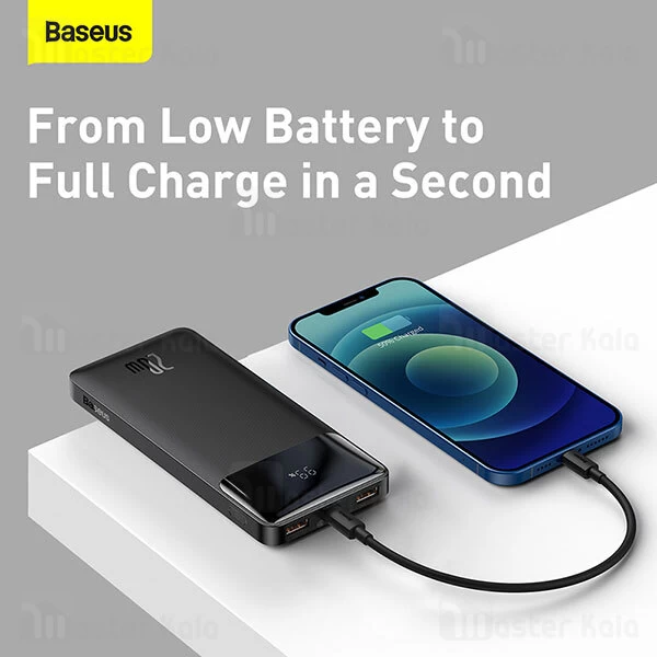 پاوربانک Baseus Bipow Digital Display 10000mAh 20W Power Bank PPBD10K PPDML-L01