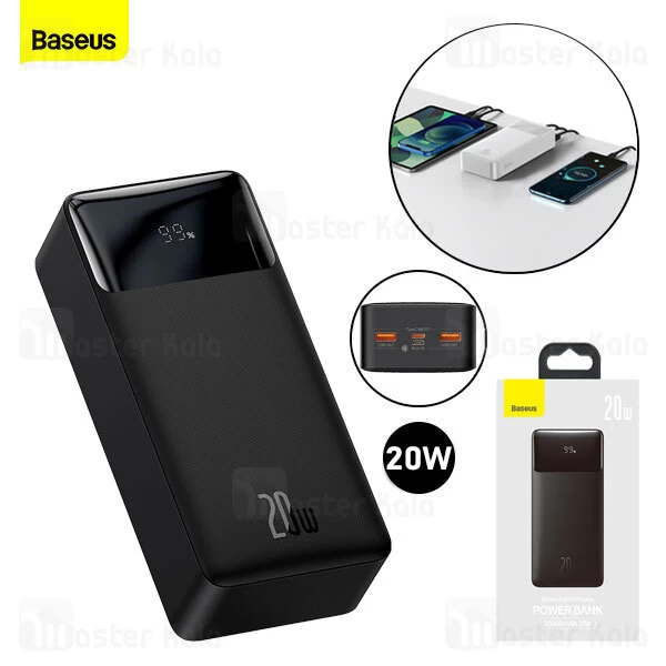 پاوربانک Baseus Bipow Digital Display 30000mAh 20W Power Bank PPBD30K PPDML-N01