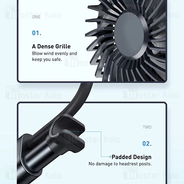 پنکه بیسوس Baseus Blustery Car Two-Headed Vehicle Fan CXJF-01