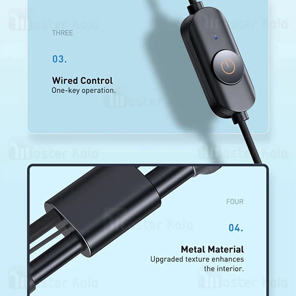 پنکه بیسوس Baseus Blustery Car Two-Headed Vehicle Fan CXJF-01
